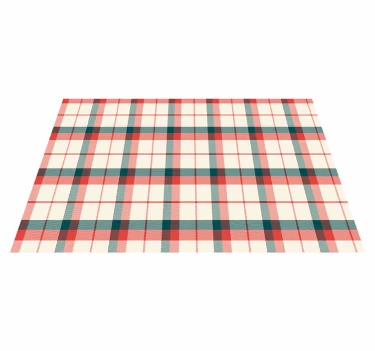 Set de table Noël motif écossais - TenStickers