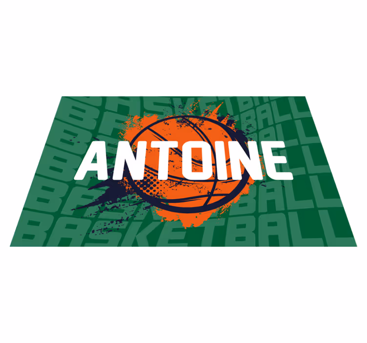 Set de table style basketball personnalisé - TenStickers