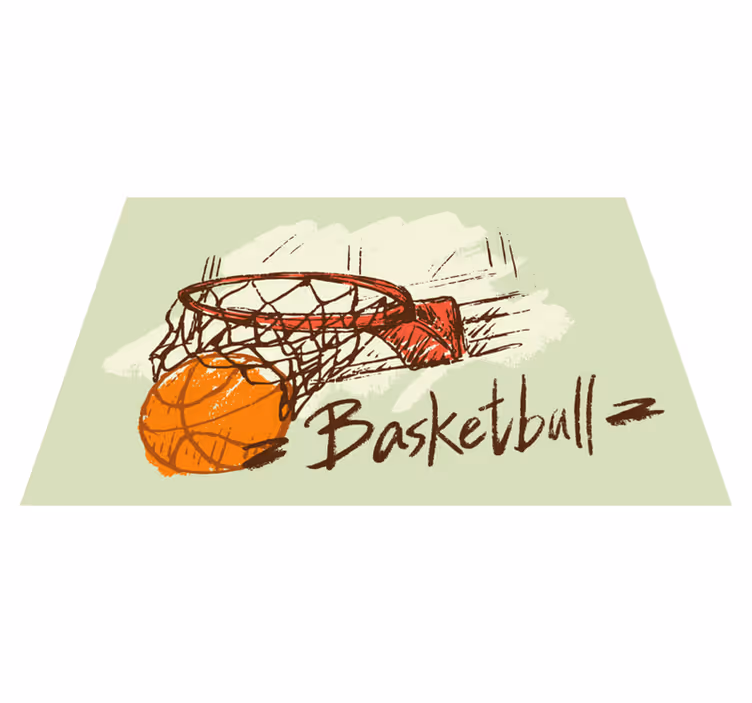 Set de table original motif panier de basket - TenStickers