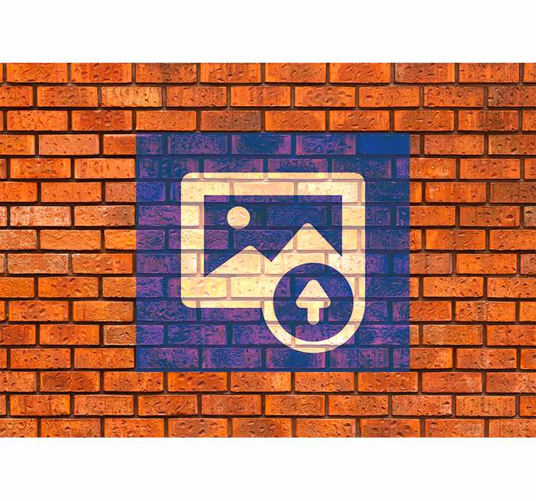 Tapisserie brique effet drapeau espagnol - TenStickers