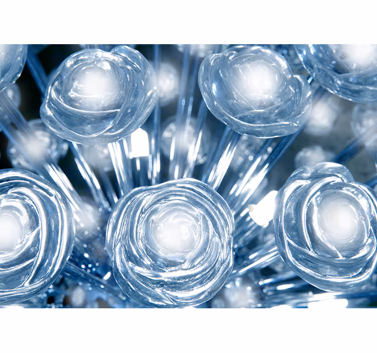 Papier peint fleur en cristal - TenStickers