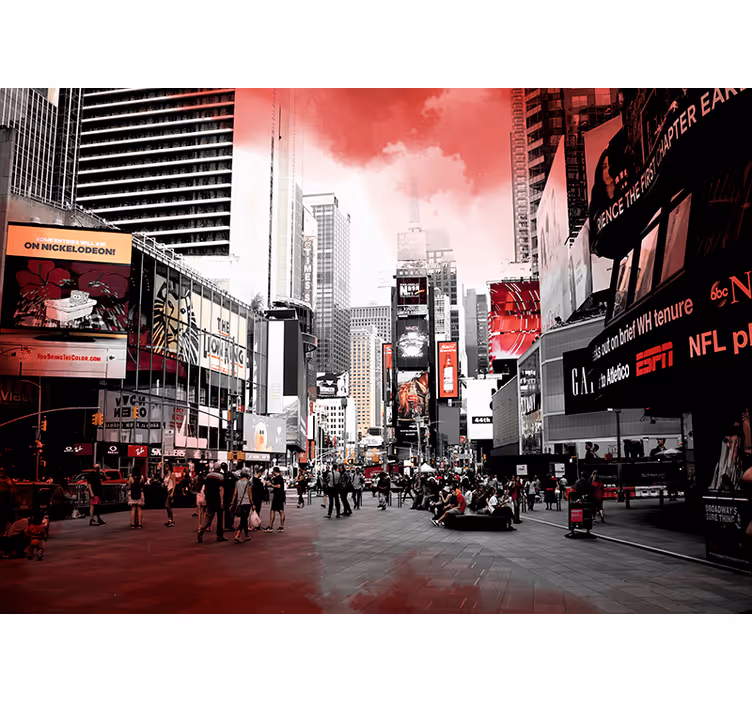 Papier peint New York scène de paysage urbain - TenStickers