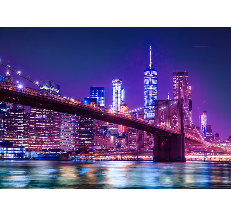 Papier peint New York de nuit - TenStickers