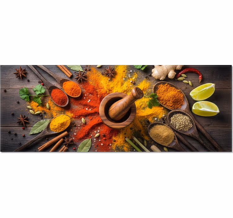 Tapisserie cuisine univers explosif des épices - TenStickers