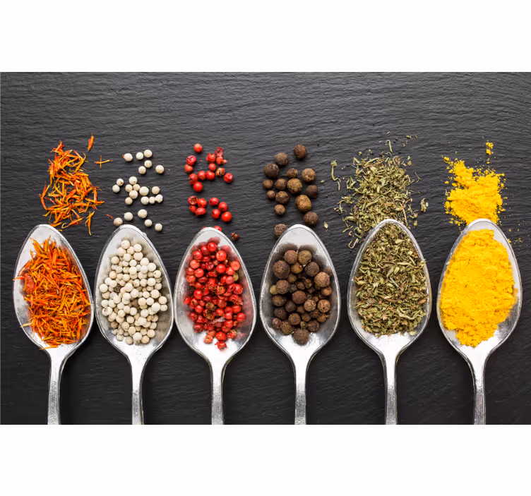 Tapisserie cuisine espèces naturelles décoratives - TenStickers
