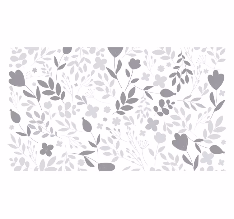 Tapisserie blanc tapis vinyle motif gris clair - TenStickers
