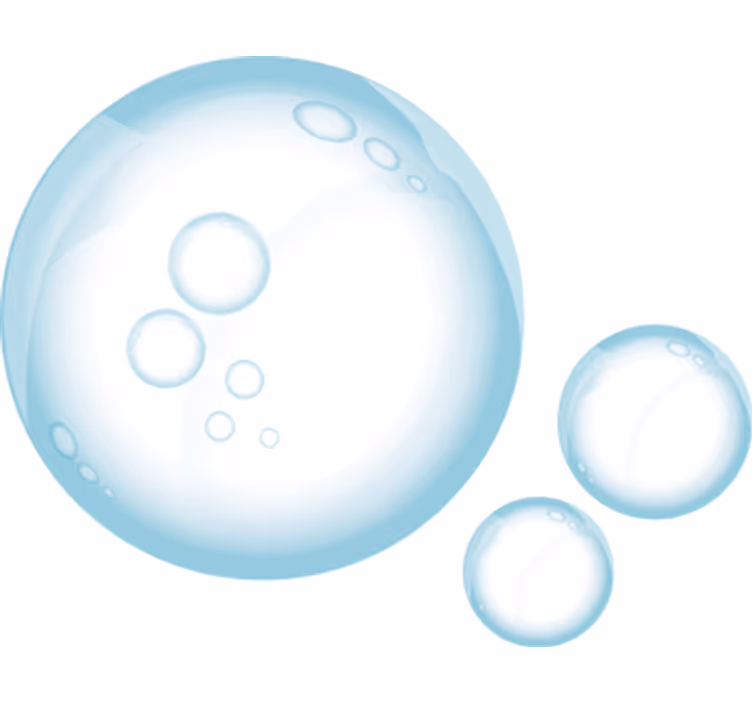 Tapisserie blanc trio de bulles décoratives - TenStickers