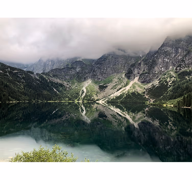 Tapisserie vert lac morskie oko - TenStickers