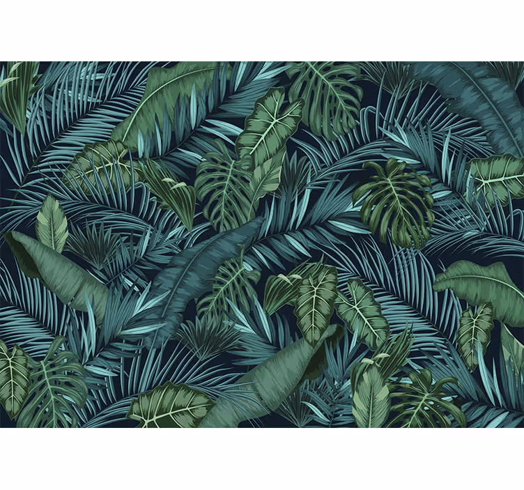 Tapisserie couloir jungle - TenStickers
