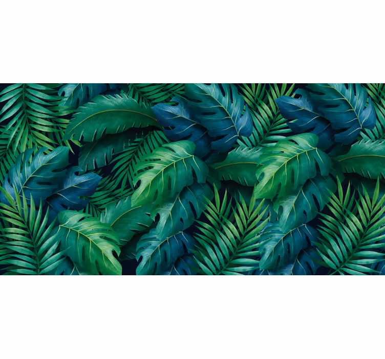 Tapisserie entrée feuillage tropical élégant - TenStickers