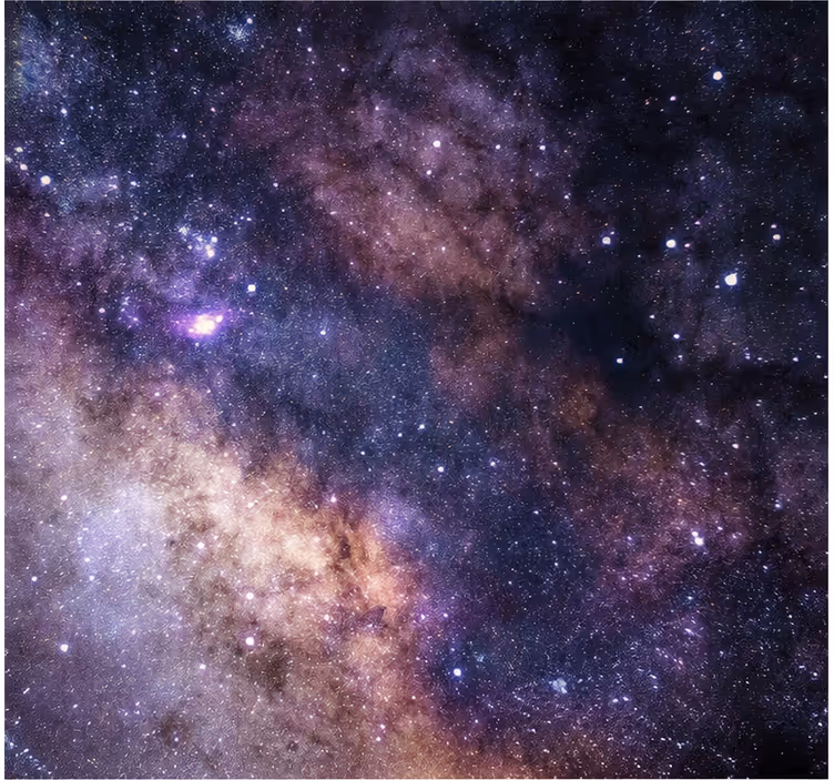 Tapisserie ciel nuit galactique - TenStickers