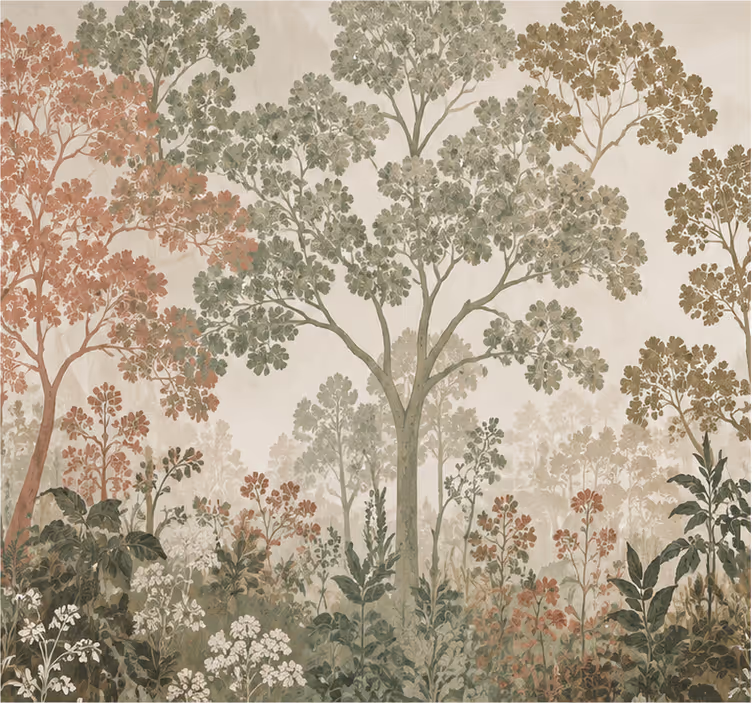 Papier peint panoramique foret nature - TenStickers