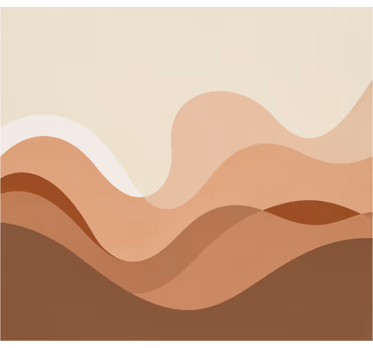 Papier peint panoramique terre cuite moderne - TenStickers