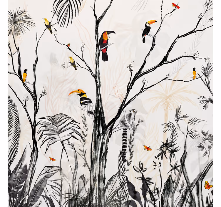 Papier peint panoramique tropical exotique - TenStickers