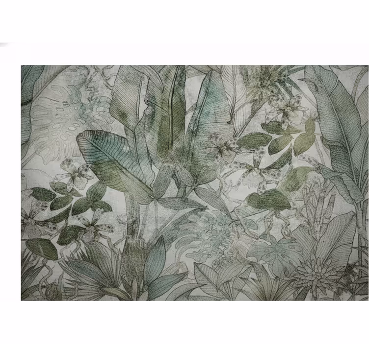 Papiers peints nature jardin tropical vert - TenStickers