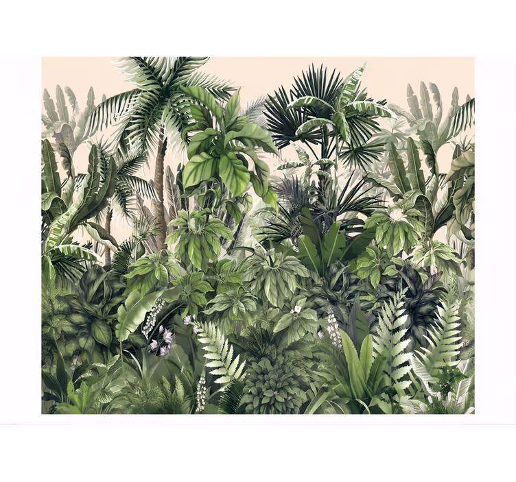 Papiers peints nature jungle tropicale épaisse - TenStickers