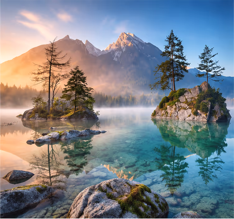 Tapisserie montagne nature - TenStickers