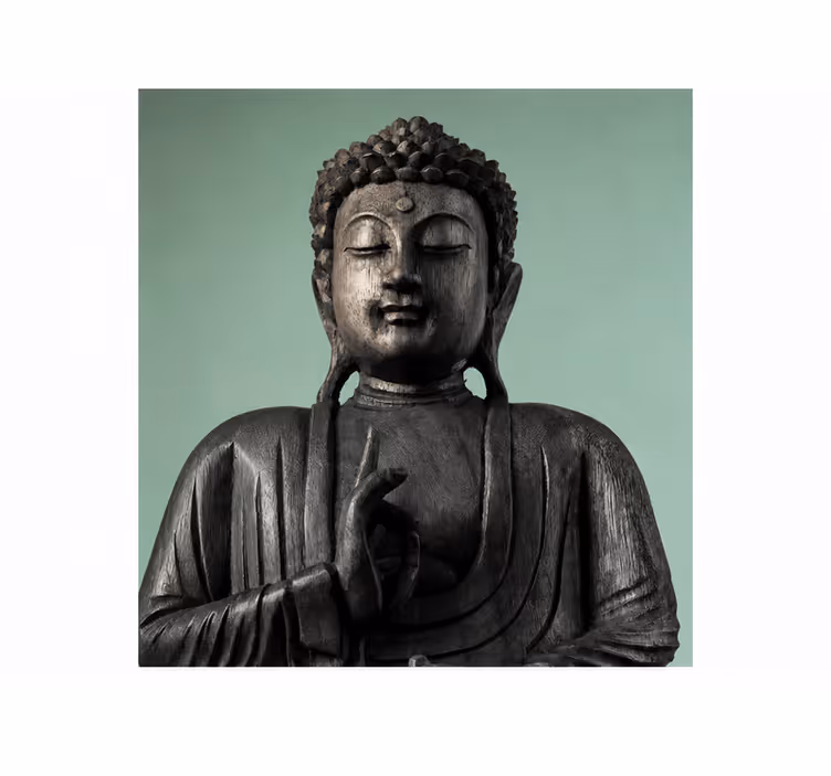Tapisserie bouddha sculpture murale décorative - TenStickers
