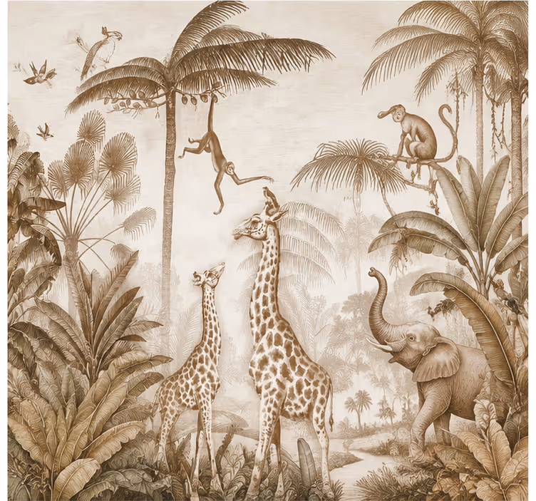 Tapisserie autres animaux jungle - TenStickers