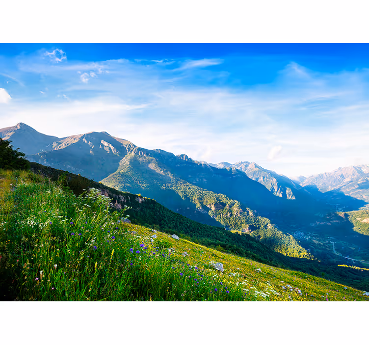 Papier peint montagne air frais - TenStickers