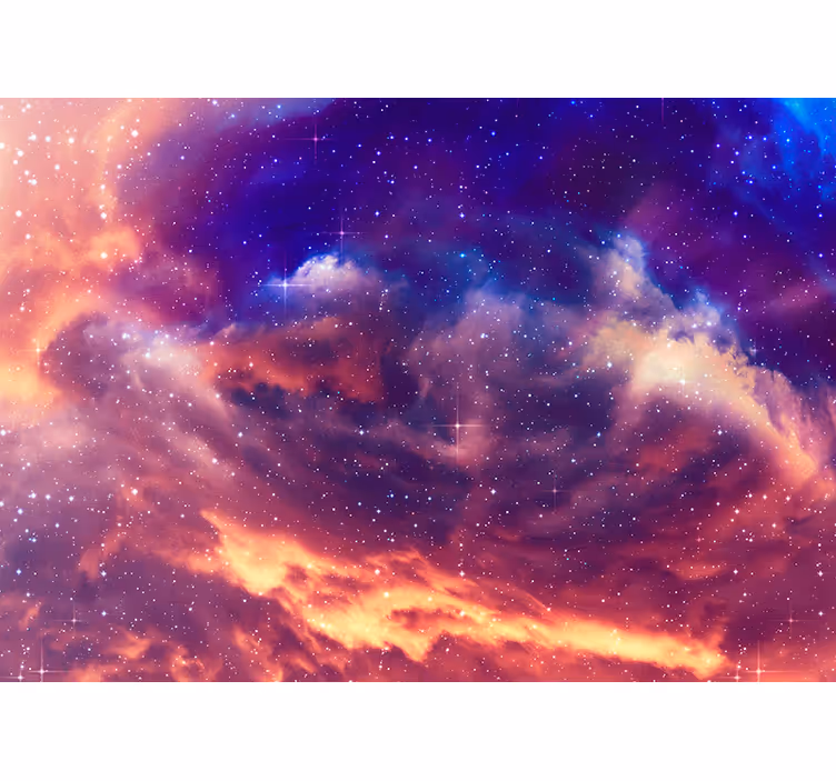 Tapisserie murale galaxie 3D - TenStickers