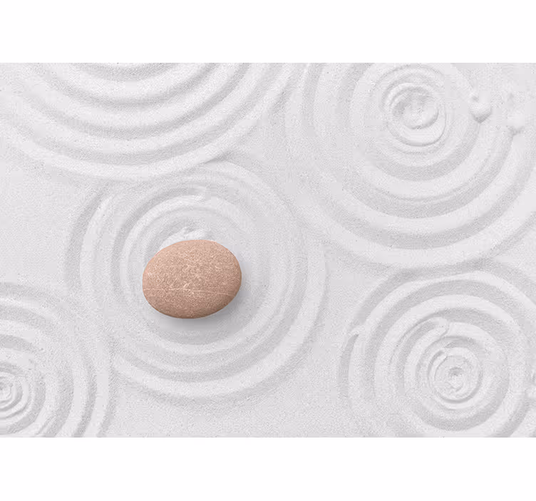 Papier peint zen une goutte dans le sable - TenStickers