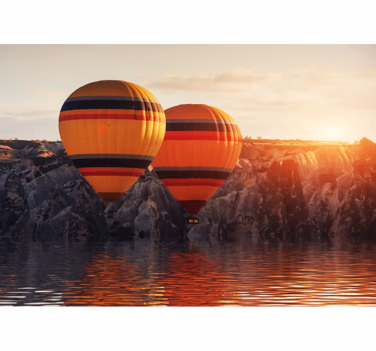 Tapisserie nature air chaud flottant - TenStickers