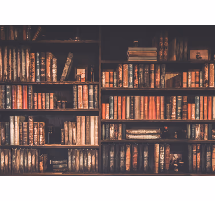 Tapisserie amour collection de livres classiques - TenStickers