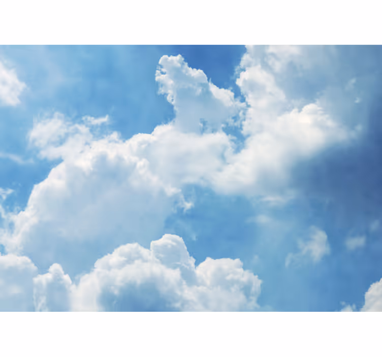 Tapisserie ciel nuage cumulus paradis - TenStickers