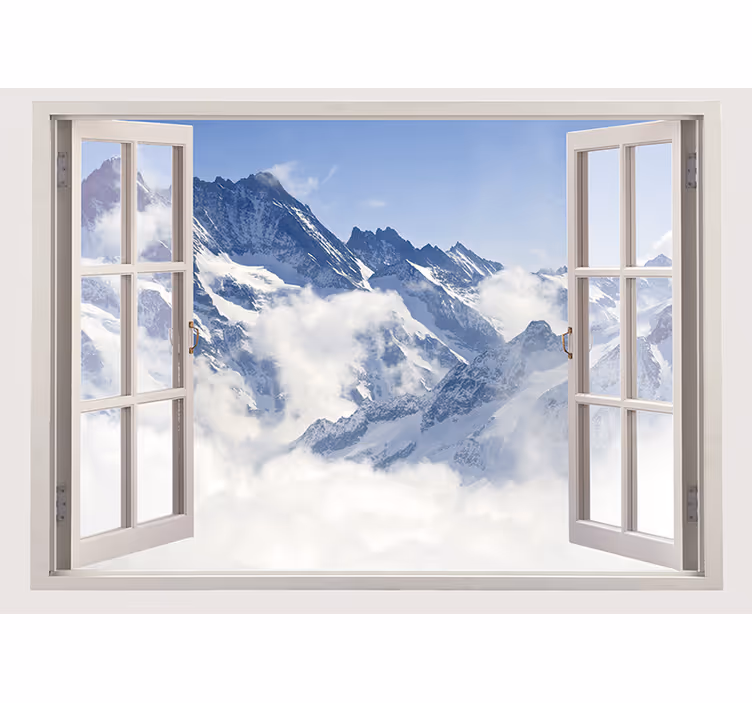 Tapisserie montagne paysage de montagne à couper le souffle - TenStickers