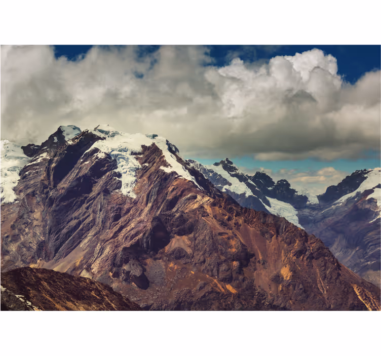 Tapisserie montagne grands sommets glacés - TenStickers