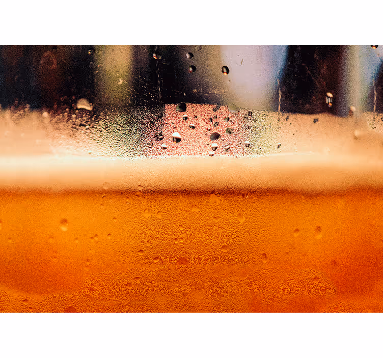 Tapisserie cuisine liquide de bière - TenStickers
