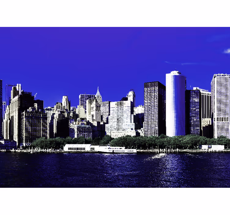 Tapisserie new york vue panoramique de new york - TenStickers