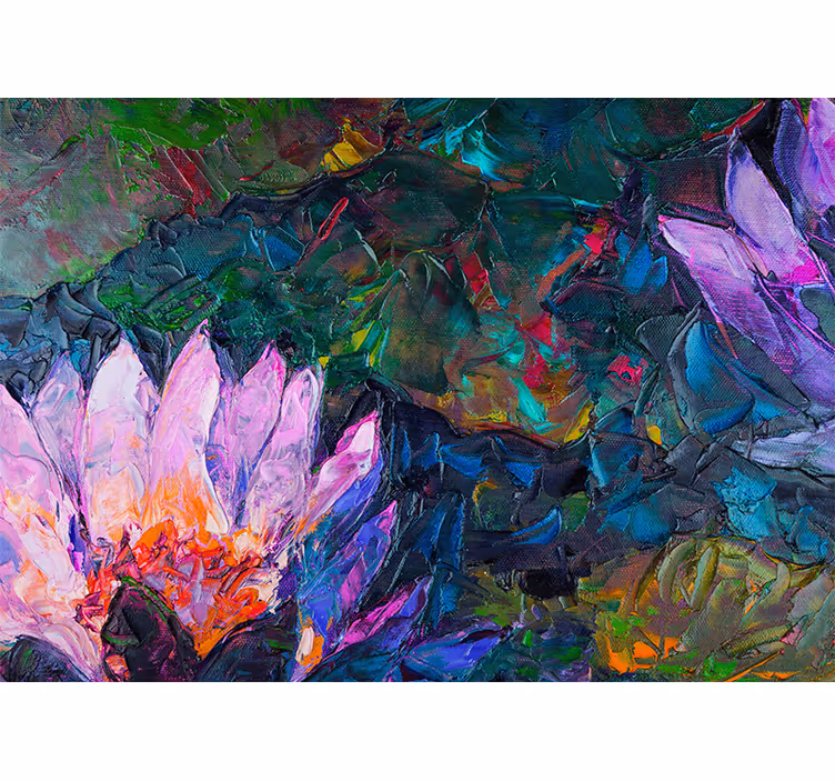 Tapisserie fleur composition florale animée - TenStickers