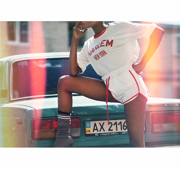 Tapisserie personnalisée pose de style harlem - TenStickers