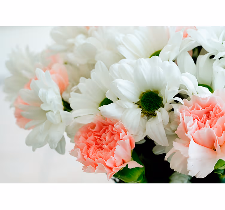 Tapisserie fleur charmante composition florale - TenStickers