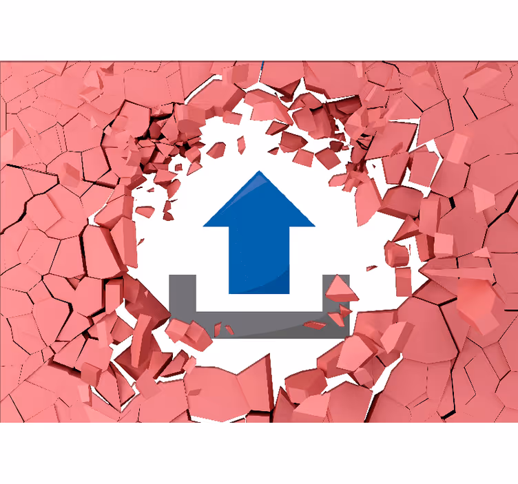 Papier peint 3d percée dans les murs - TenStickers