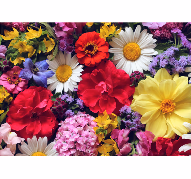 Tapisserie fleur arrangement de fleurs éclatantes - TenStickers