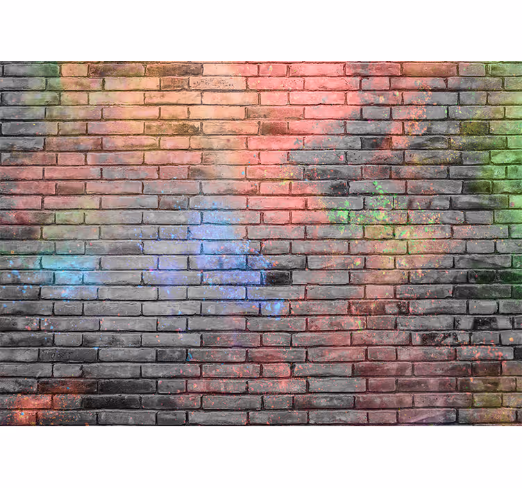 Tapisserie graffiti Éclat de couleurs urbaines - TenStickers