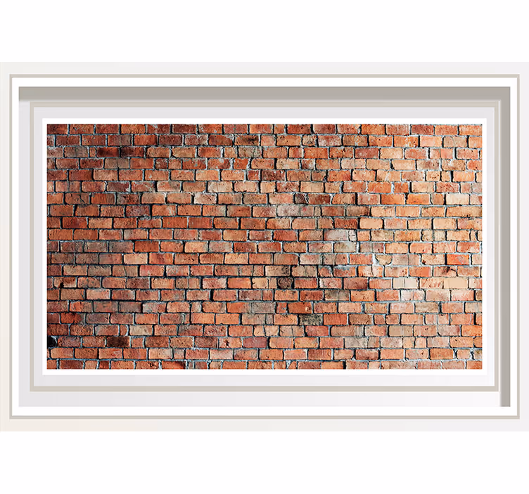 Tapisserie brique motif brique classique - TenStickers
