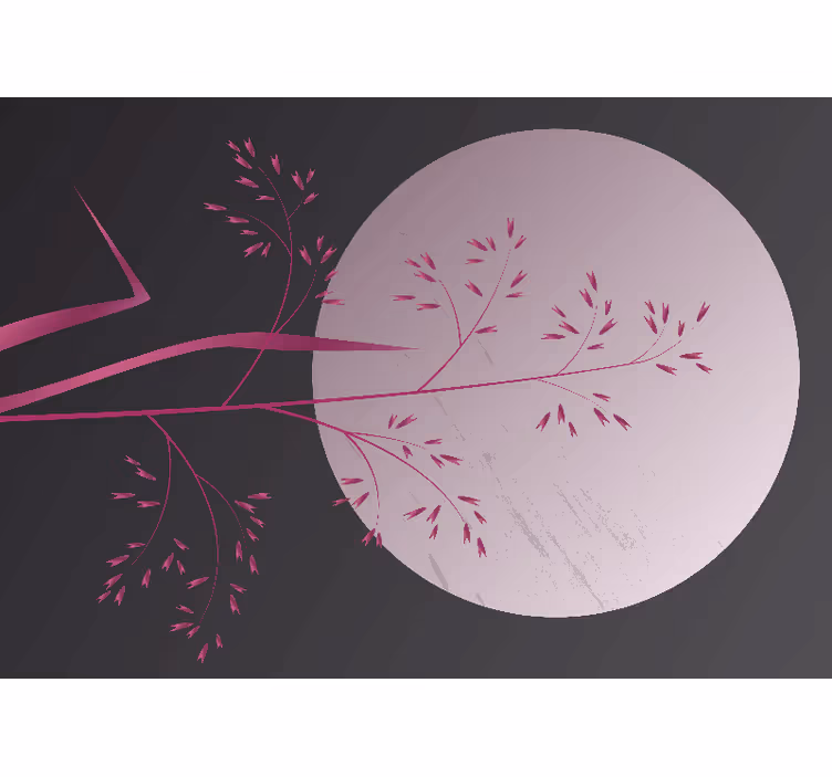 Tapisserie zen motif botanique serein - TenStickers