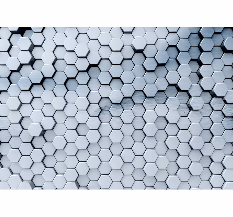 Tapisserie textures et motifs conception de motif hexagonal - TenStickers