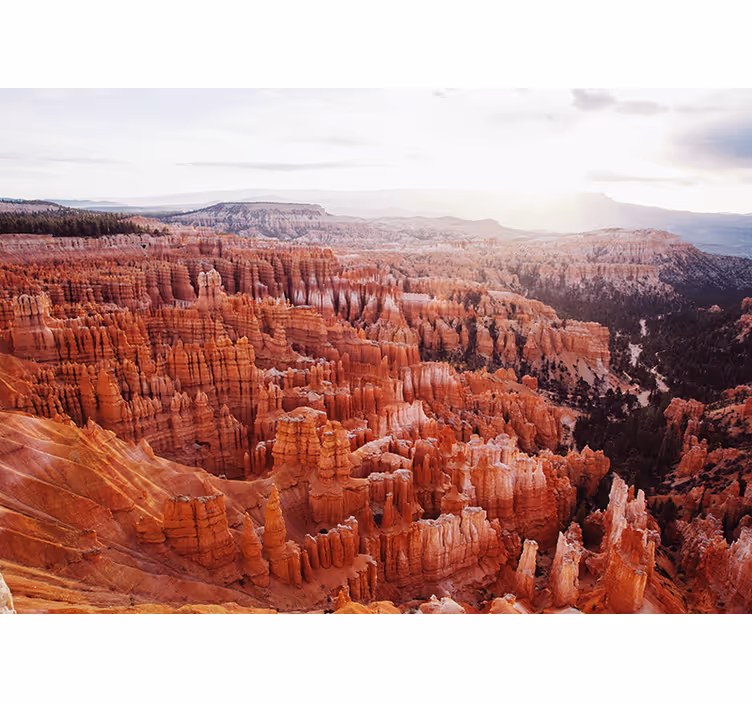 Tapisserie paysage vue sur le canyon de bryce - TenStickers