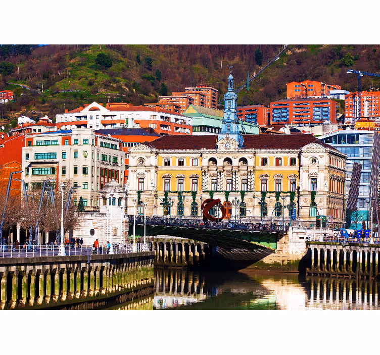 Tapisserie madrid architecture historique de bilbao - TenStickers