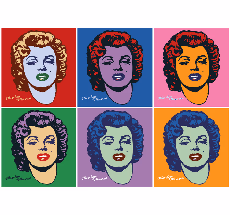 Tapisserie art portraits pop art - TenStickers