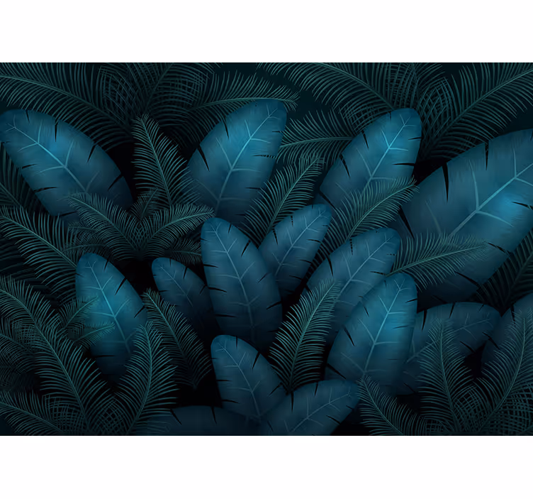 Papiers peints nature motifs feuillage tropical - TenStickers