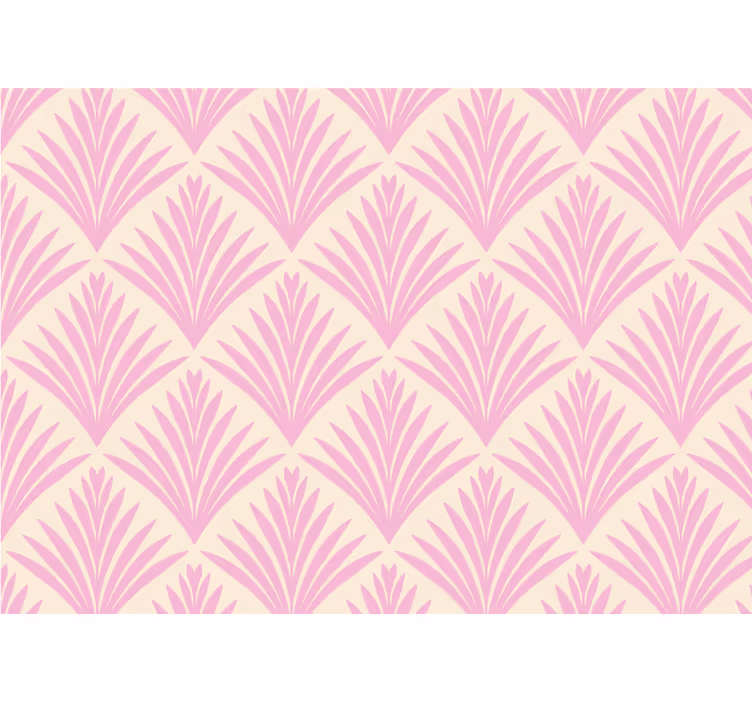 Tapisserie textures et motifs feuilles de palmier stylisées - TenStickers