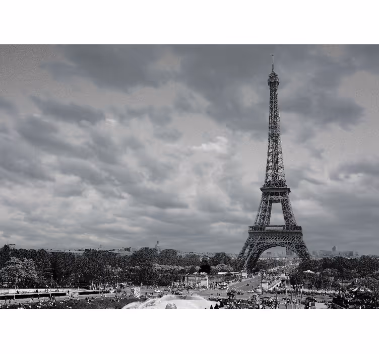 Tapisserie paris vues de la tour eiffel - TenStickers