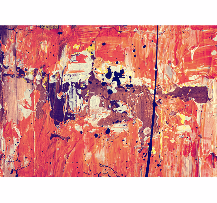 Tapisserie abstraite expressionnisme vibrant - TenStickers