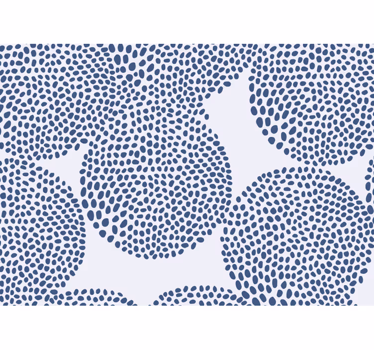 Tapisserie textures et motifs motif de formes organiques - TenStickers